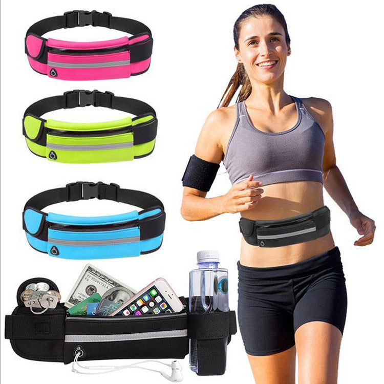 Fitness Waist Bag With Pocket Slim Running Jogging Belt Fanny Pack Bag For Hiking Cycling Workout Sports Gym