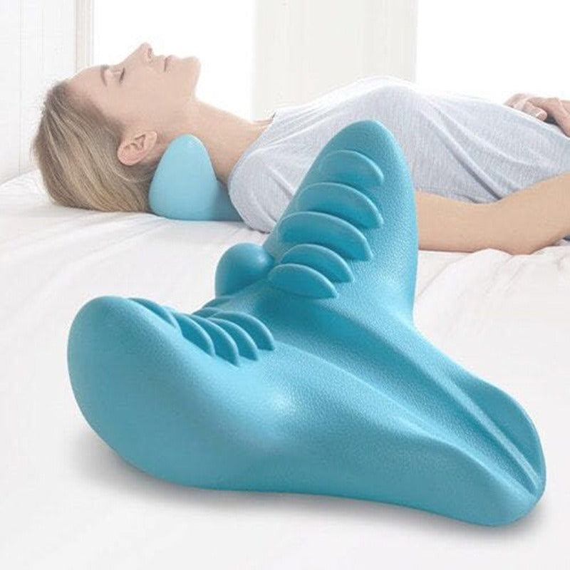 Cervical Spine Massage Pillow Gravity Acupressure Neck Massager Cervical Spine Pillow Neck Shoulder Massage Pillow Home Traction Corrector - My Store