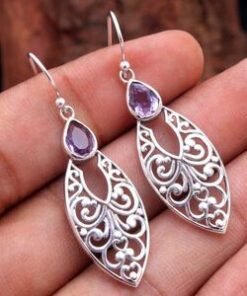 Handmade Jewelry,  Sterling Silver, Dangle Earrings